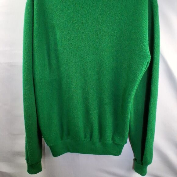 Vintage Izod Lacoste Cardigan Men's Green Button Front Acrylic Sweater Size XL - Picture 10 of 14